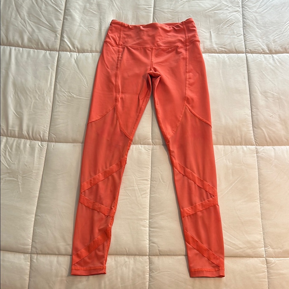 Victoria's Secret Orange Seam-Detail Leggings